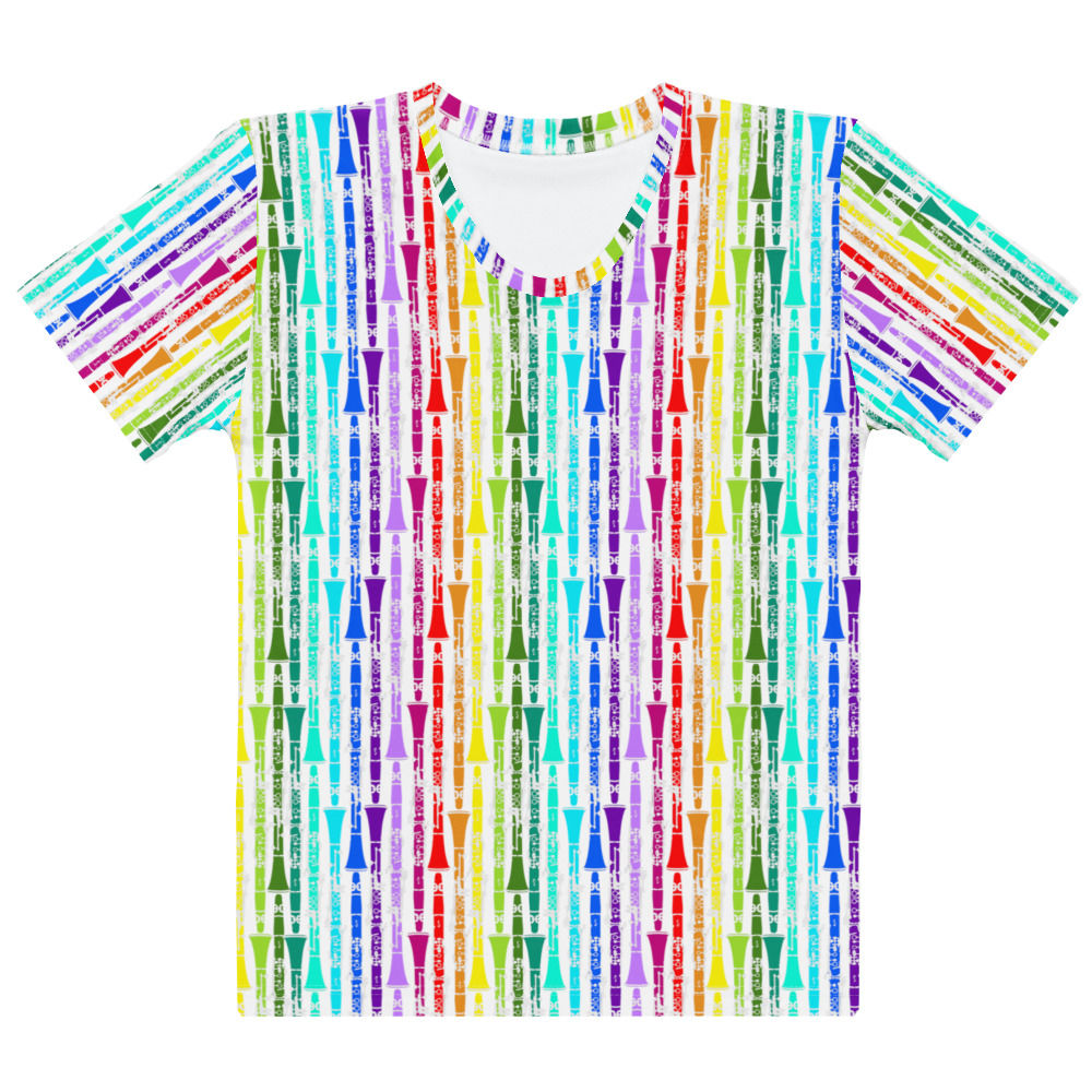 Rainbow Clarinets Women’s cotton crew neck t-shirt