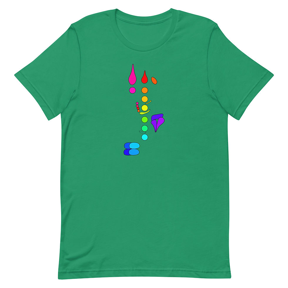 Thumbnail: Clarinet Rainbow Fingering Chart Unisex t-shirt with Custom Text