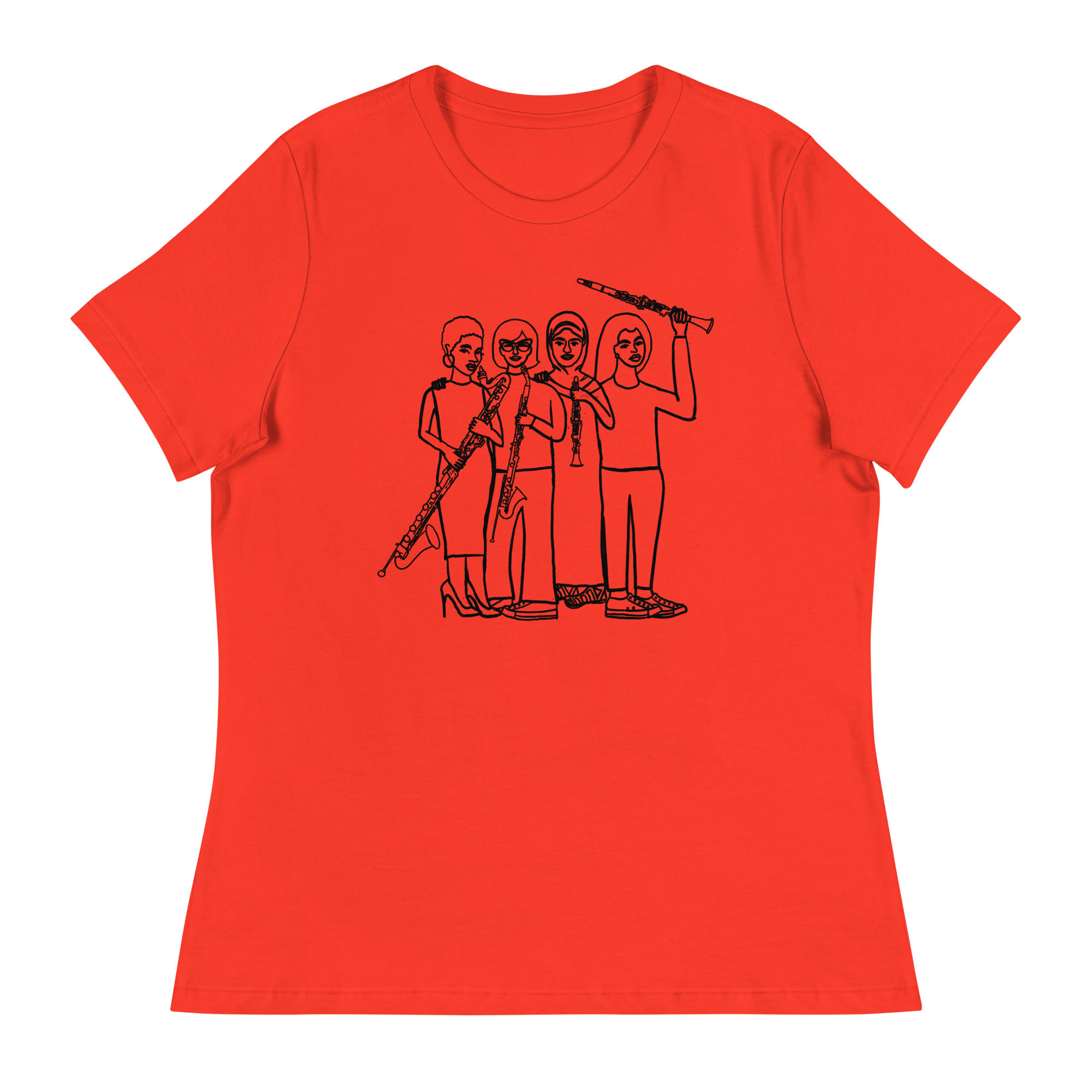 Women Play Clarinet Too Women's Relaxed T-Shirt