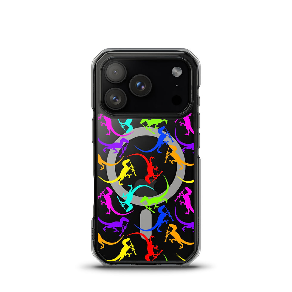 Thumbnail: Clever Girl Velociraptor and Clarinet MagSafe® clear case for iPhone®