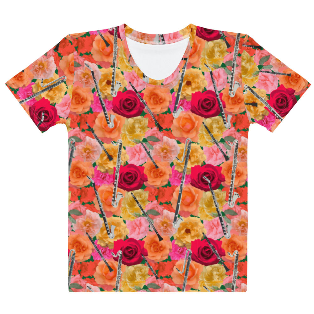 Clarinets & Roses Women's T-shirt