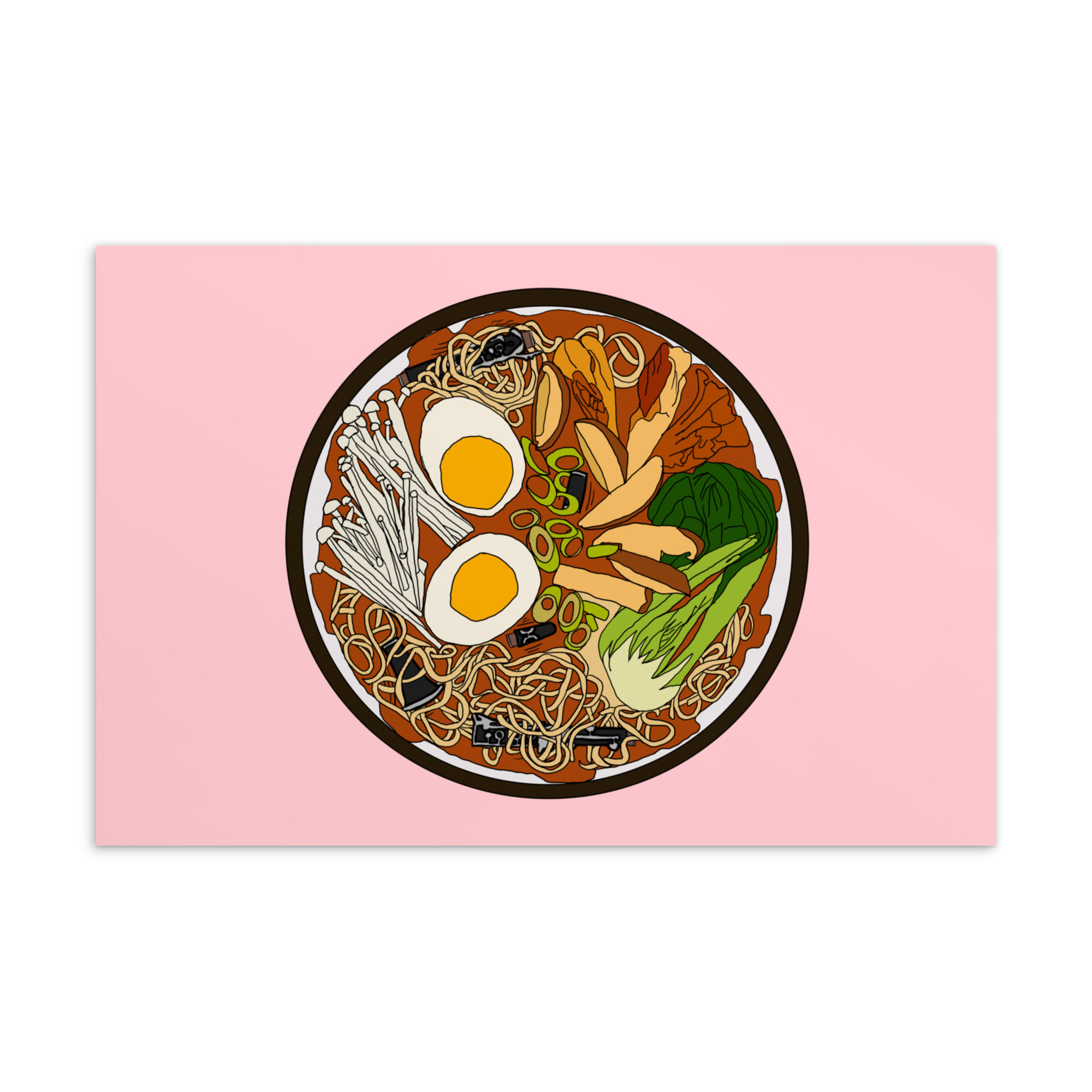 Clarinet Ramen Noodle Postcard Print
