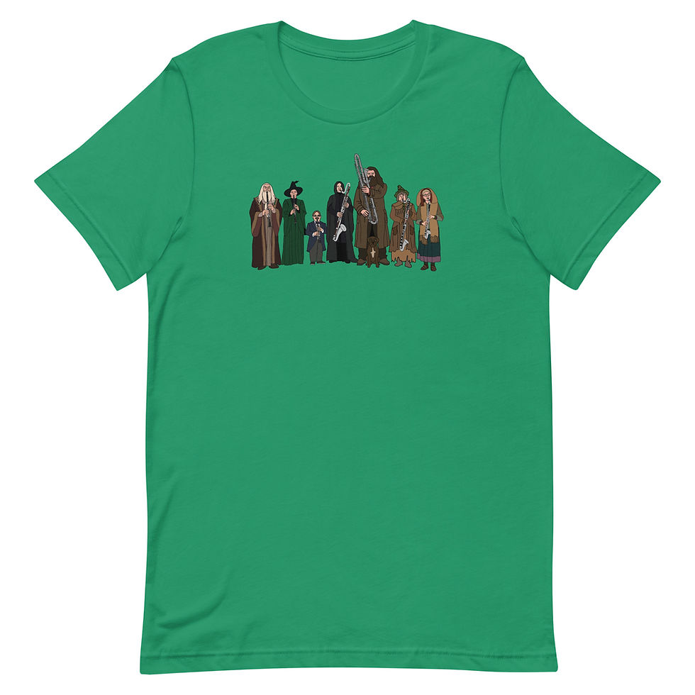 Thumbnail: Hogwarts Faculty Clarinet Choir Unisex t-shirt