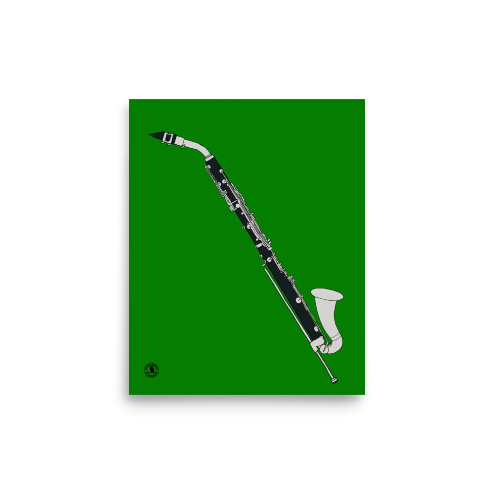 Alto Clarinet Clarinet Portrait Poster