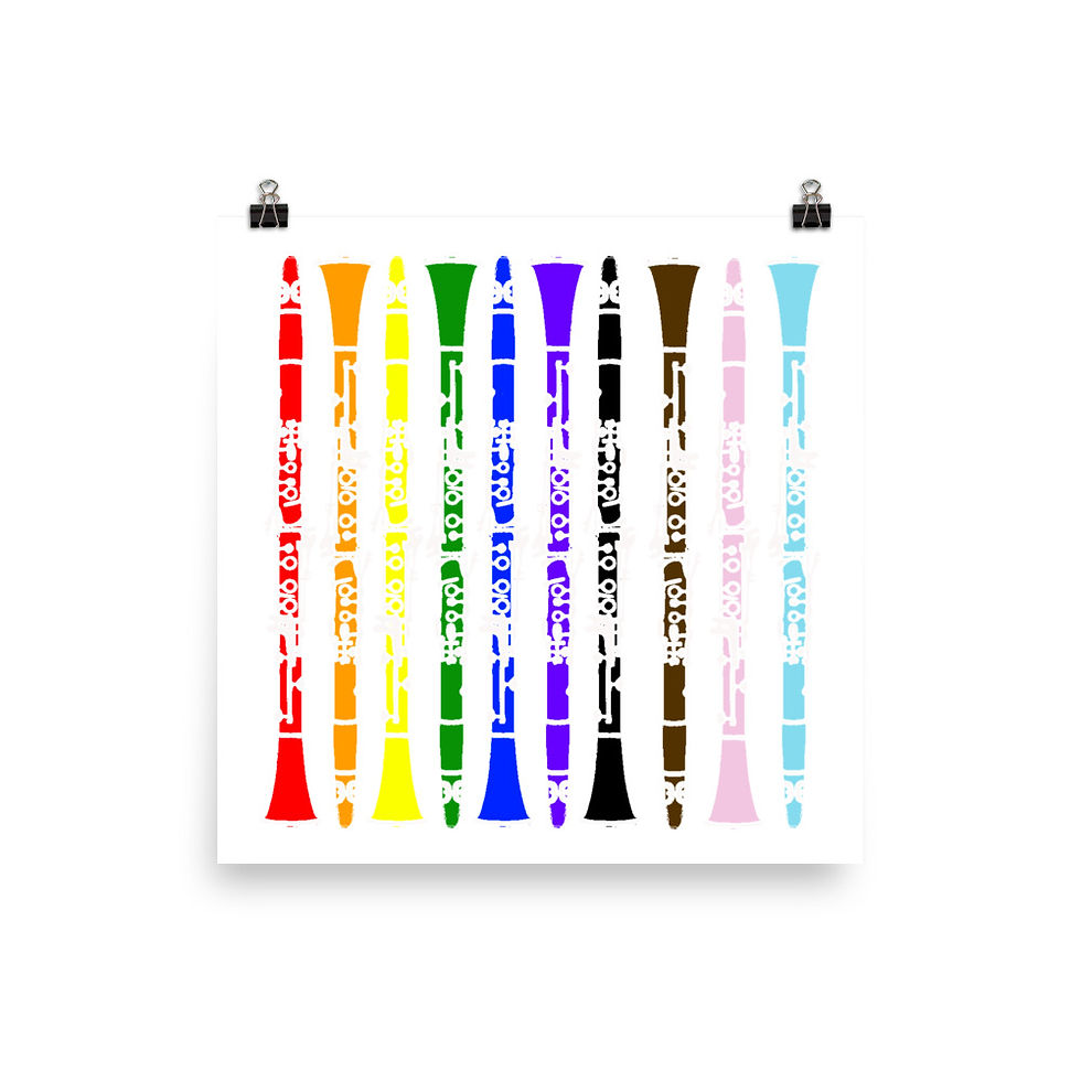 Thumbnail: Pride Clarinets Square Quote Poster