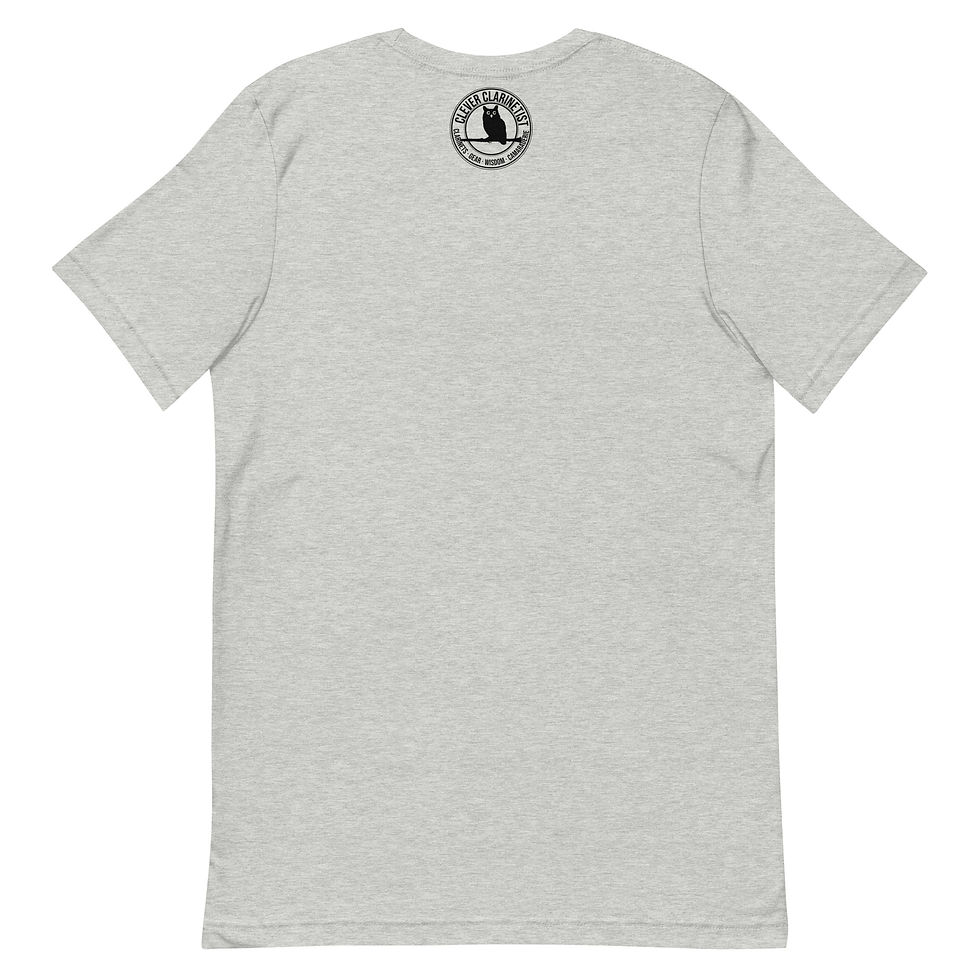 Thumbnail: Clarinet Gothic Heart Unisex t-shirt