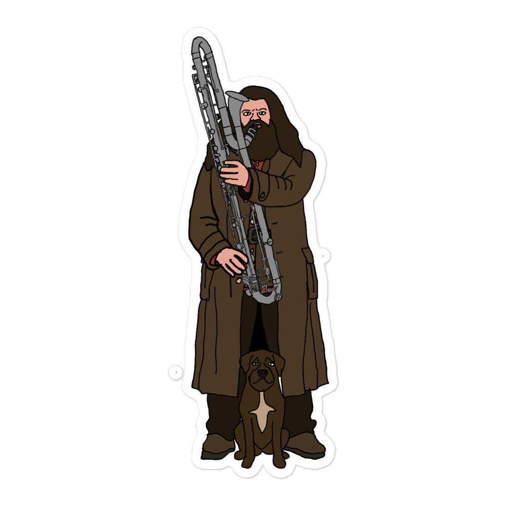 Hagrid and Fang Contrabass Clarinet stickers