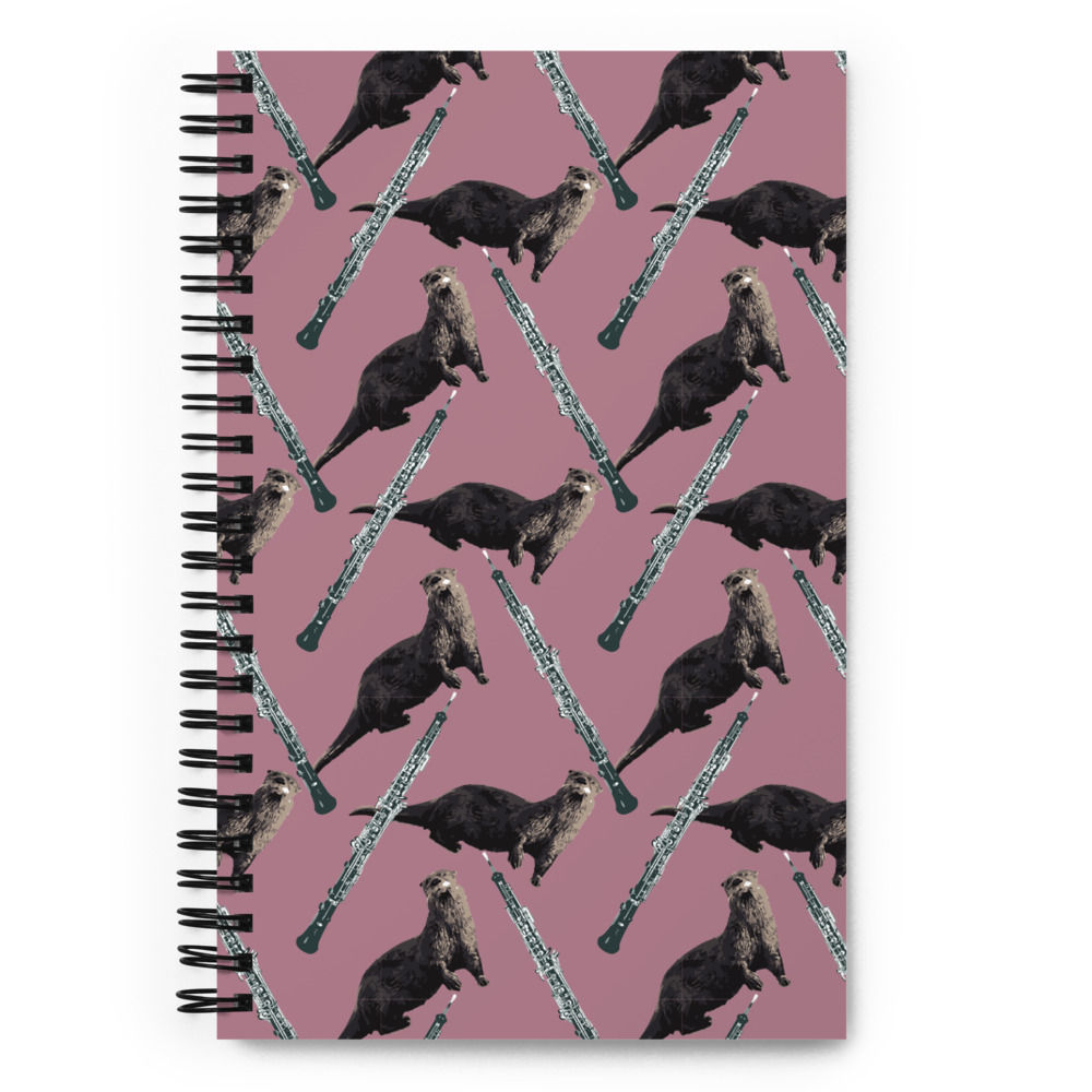 Oboes & Otters Spiral notebook