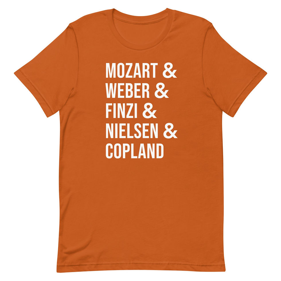 Thumbnail: Unisex Favorite Clarinet Concertos T-Shirt