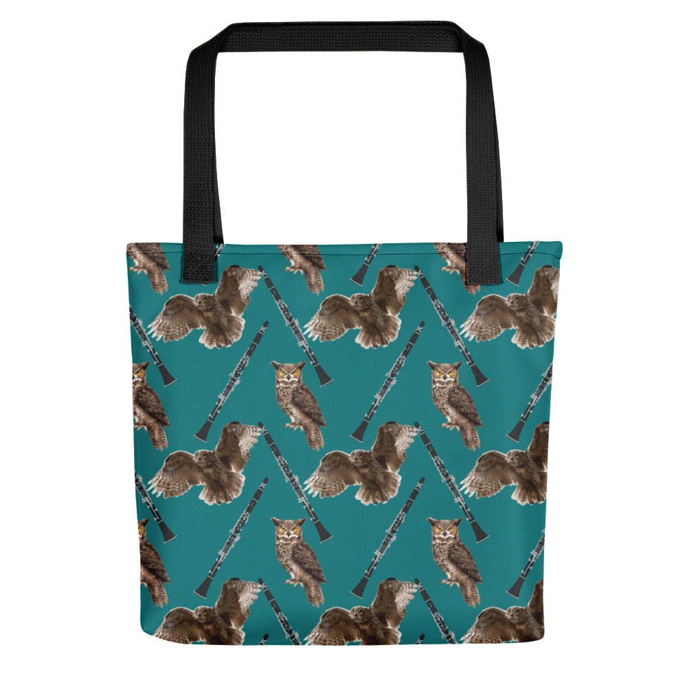 Owls & Clarinets Tote Bag