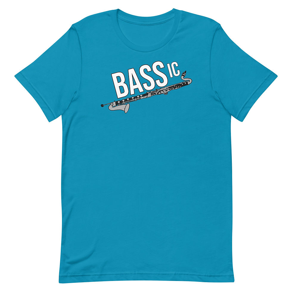 Thumbnail: Bassic Basic Bass Clarinet Unisex t-shirt