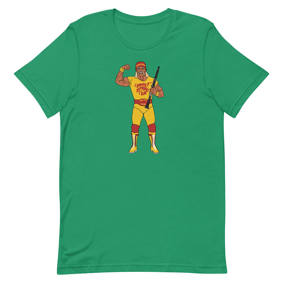 Thumbnail: Clarinet Lifting Club Unisex t-shirt