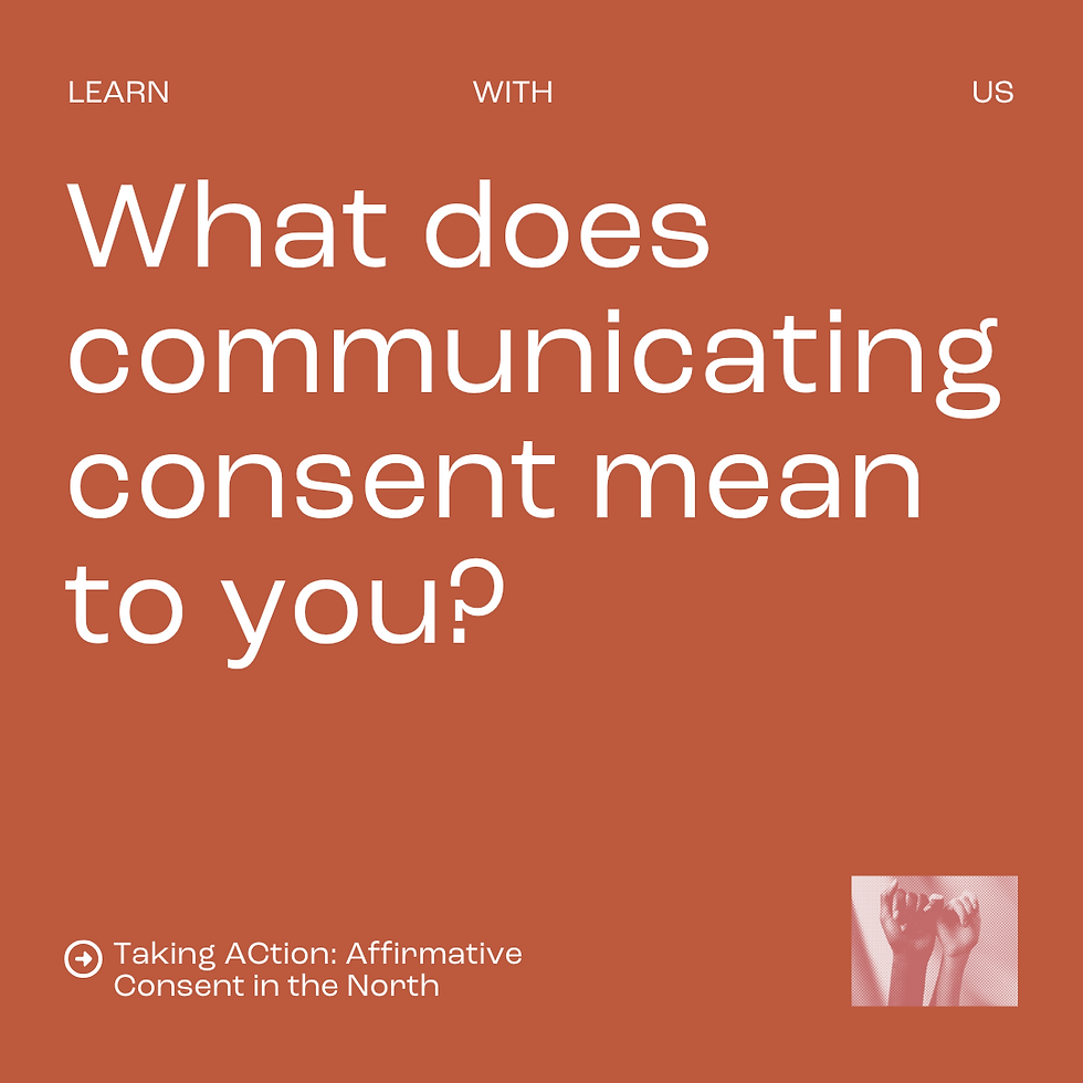 What does communicating consent mean to you