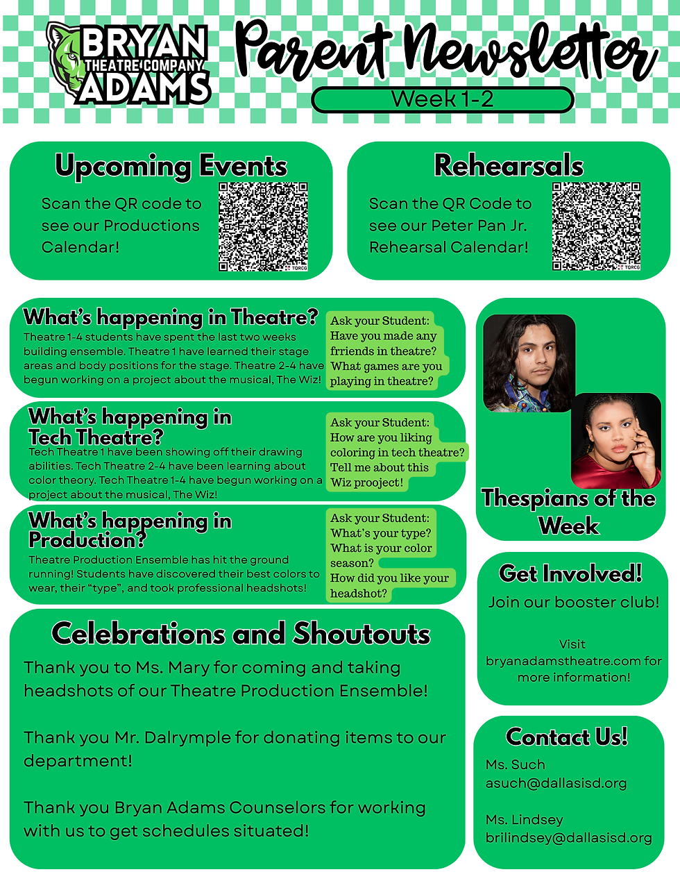 1ST NEWSLETTER OF 2025!