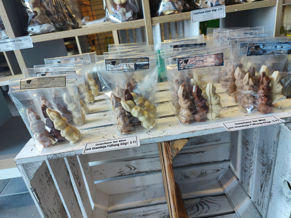 Osterhasen Mini gefüllt mit einer leckeren Haselnuss Gianduja