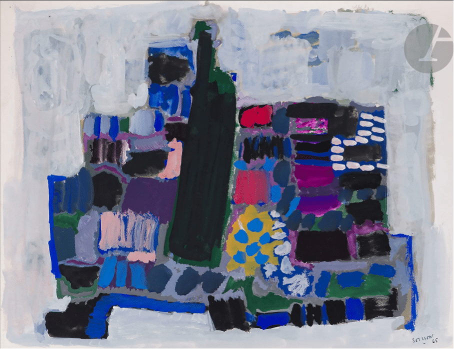 La Table - 1965 | Gouache | 50 x 65 cm