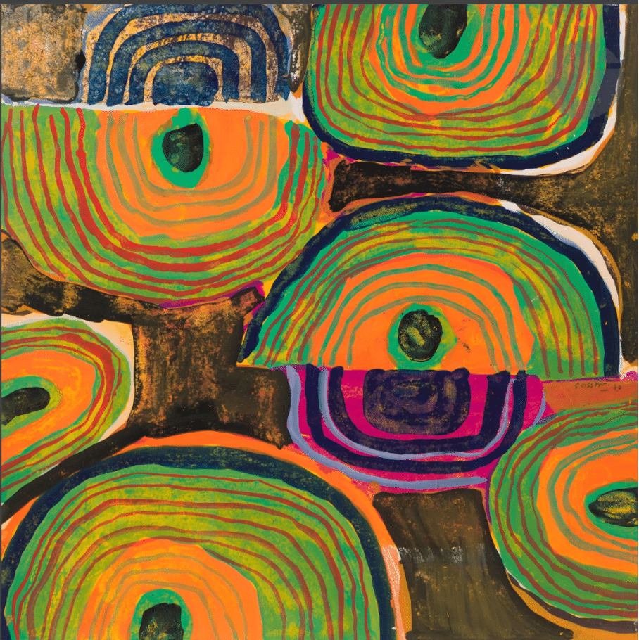 Jardin Ligneux - 1970 | Gouache | 50 x 50 cm