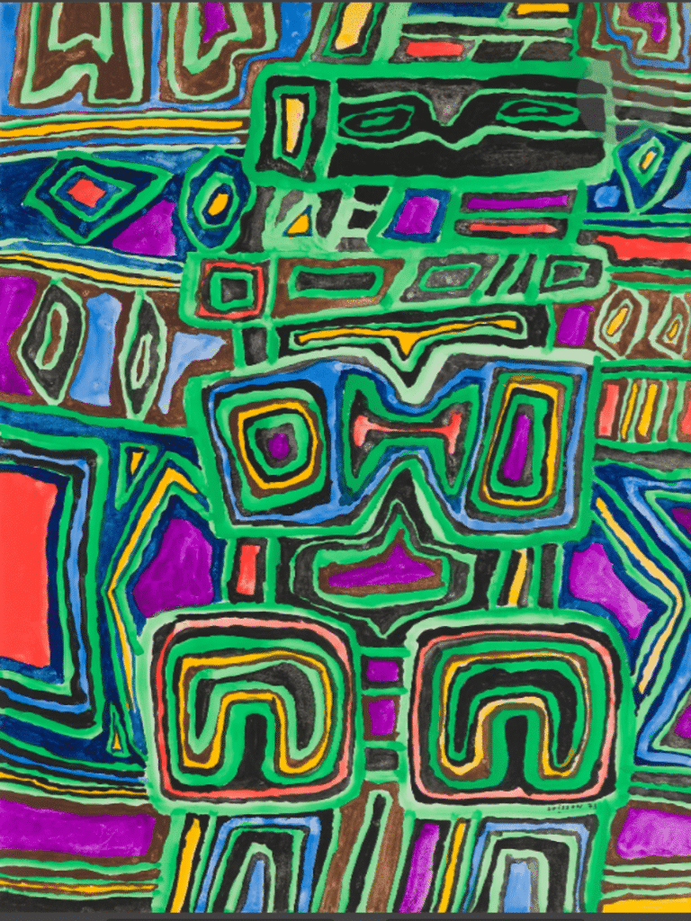 Composition - 1973 | Gouache | 65 x 50 cm