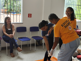Projeto Educa Samu: profissionais da Educação recebe capacitação em primeiros socorros