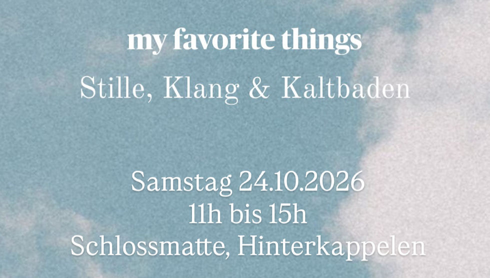 Stille, Klang & Kaltbaden