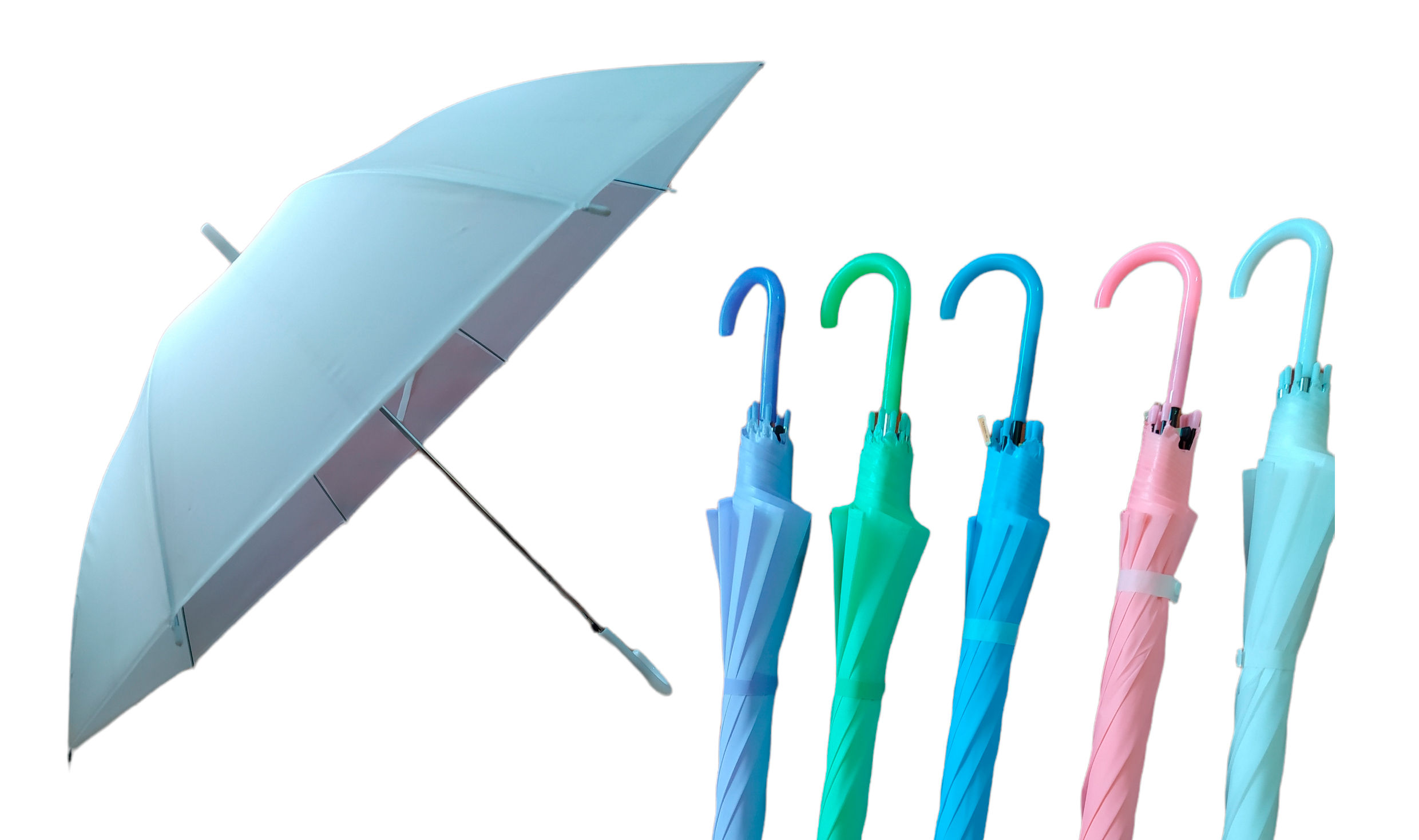 Paraguas lisos colores todas las edades