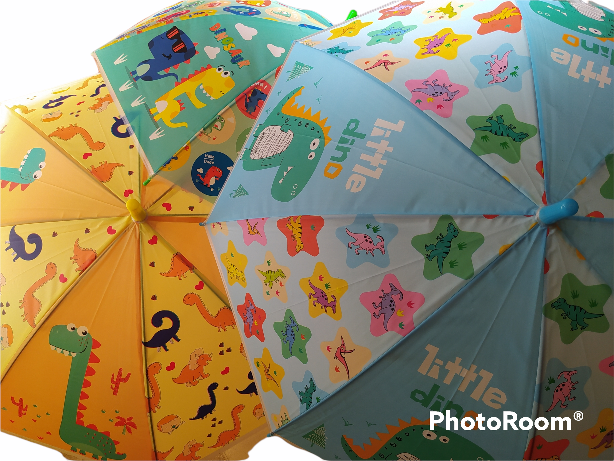 Paraguas unicornio/dinosaurio con silbato de seguridad