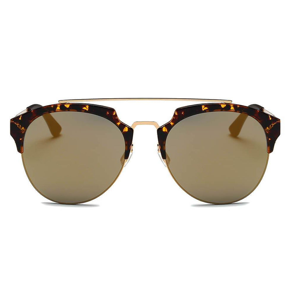 Thumbnail: COROLLA | Half Frame Mirrored Sunglasses