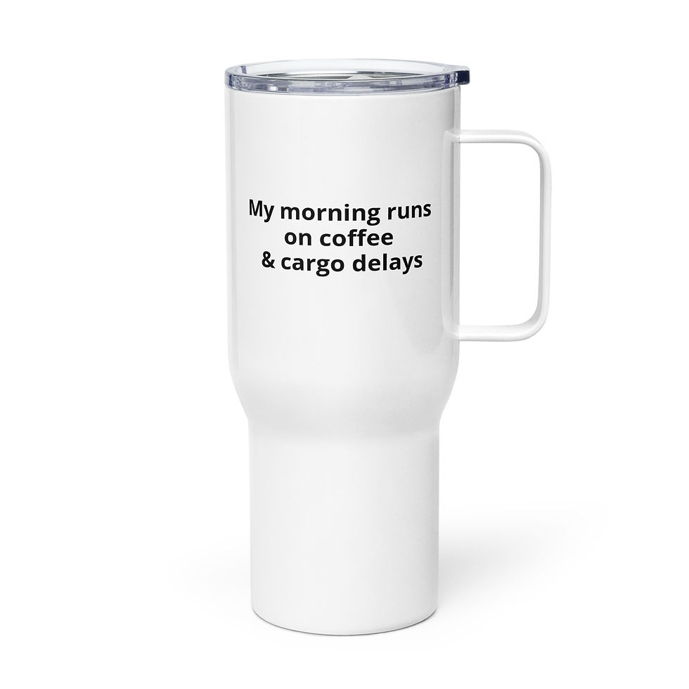 Thumbnail: Cargo on the Go – By Land and By Sea Travel Mug