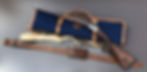 Canvas and leather cricket bag / gun slip for double rifles and shotguns