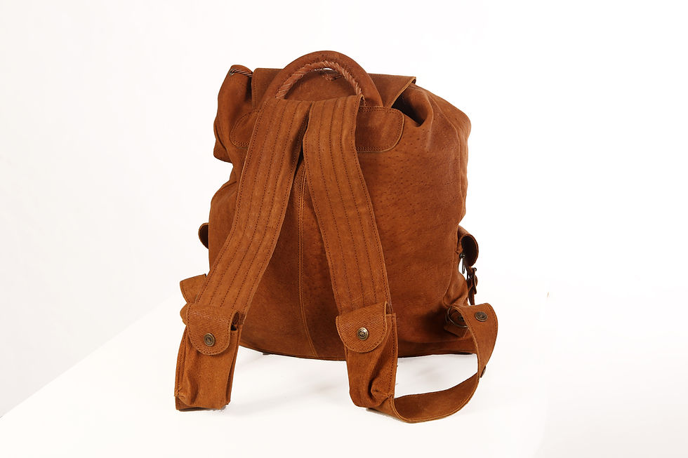 Courteney Haversack/Backpack in warthog leather or exotic game skin