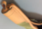 English shotgun slip in canvas and leather