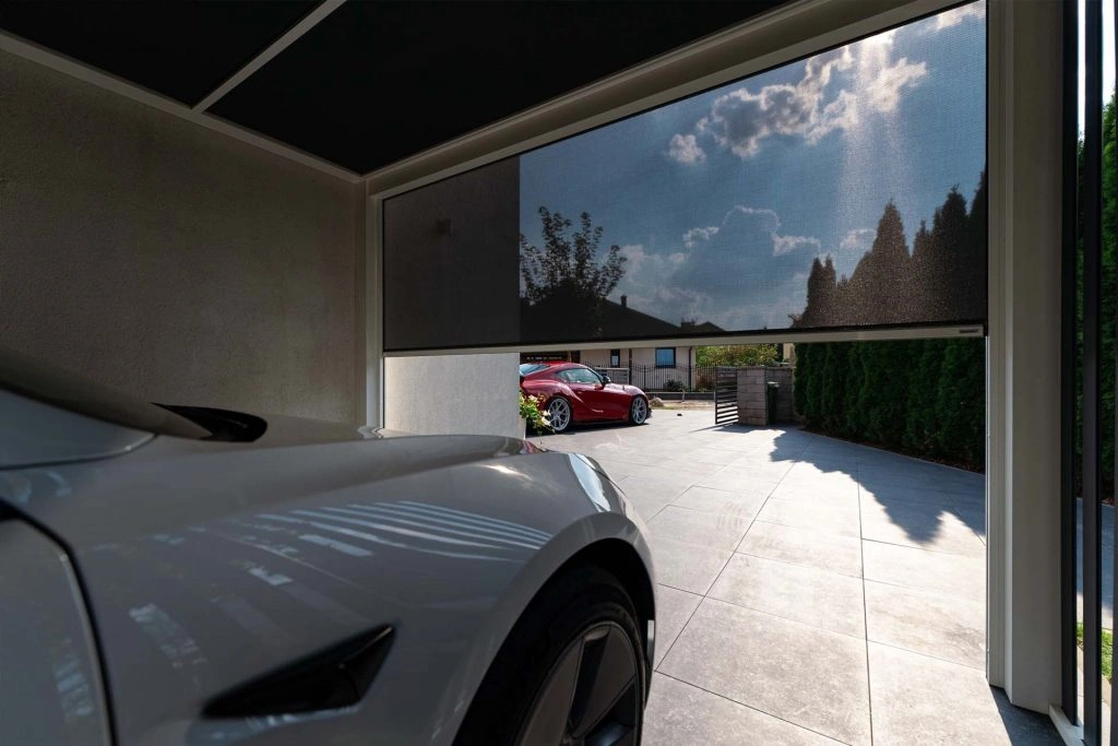 carport z roletą