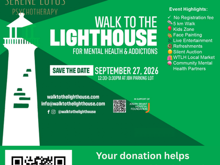 Why Serene Lotus Psychotherapy Is Walking for Mental Health & Addiction Care in Burlington