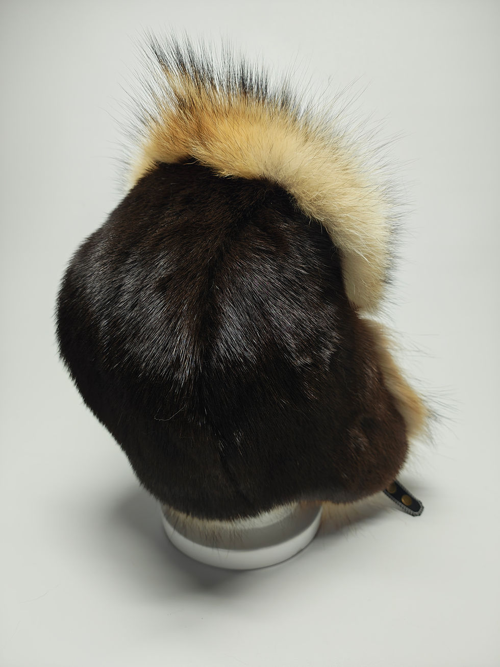 Thumbnail: River Otter and Coyote Trapper Hat.  XL