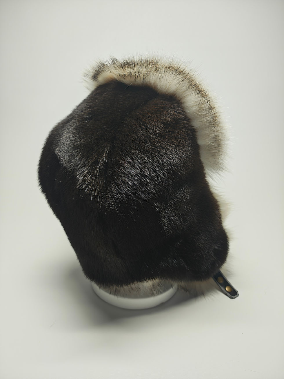 Thumbnail: River Otter and Badger Trapper Hat.  XL