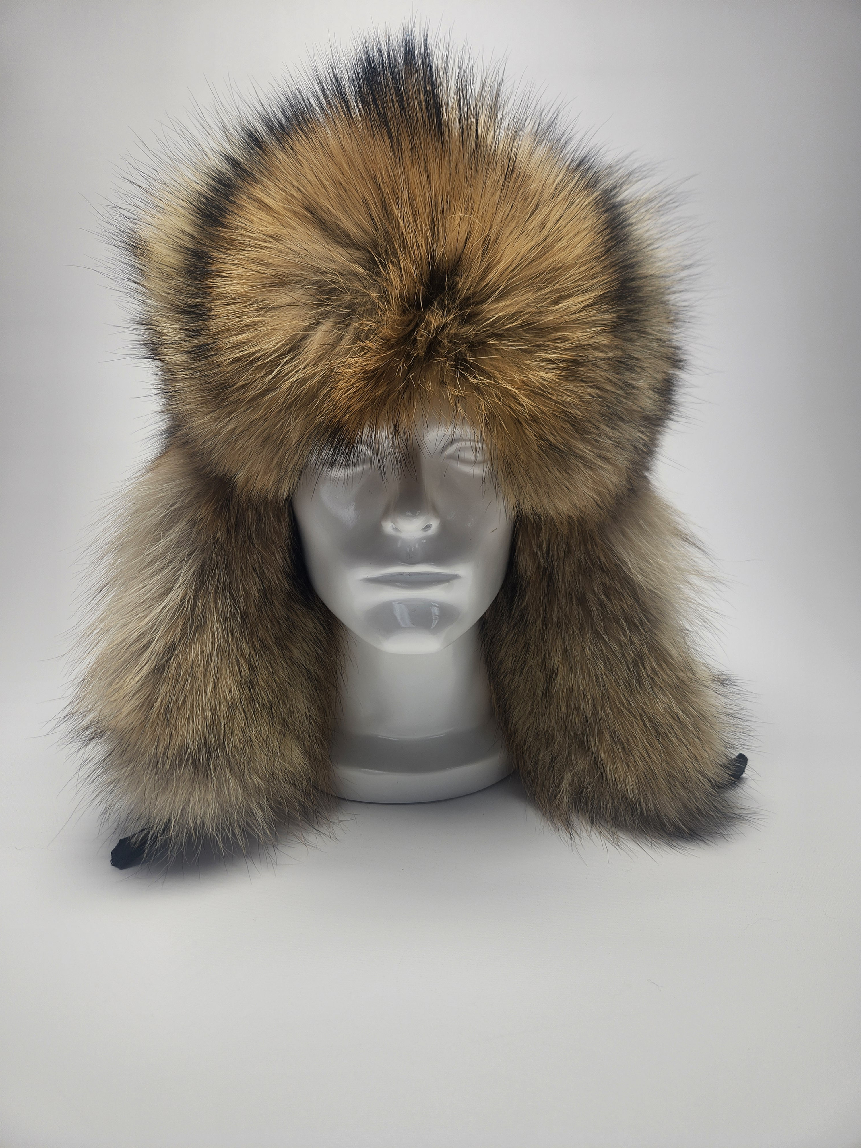Coyote Fur Trapper Hat.  2XL