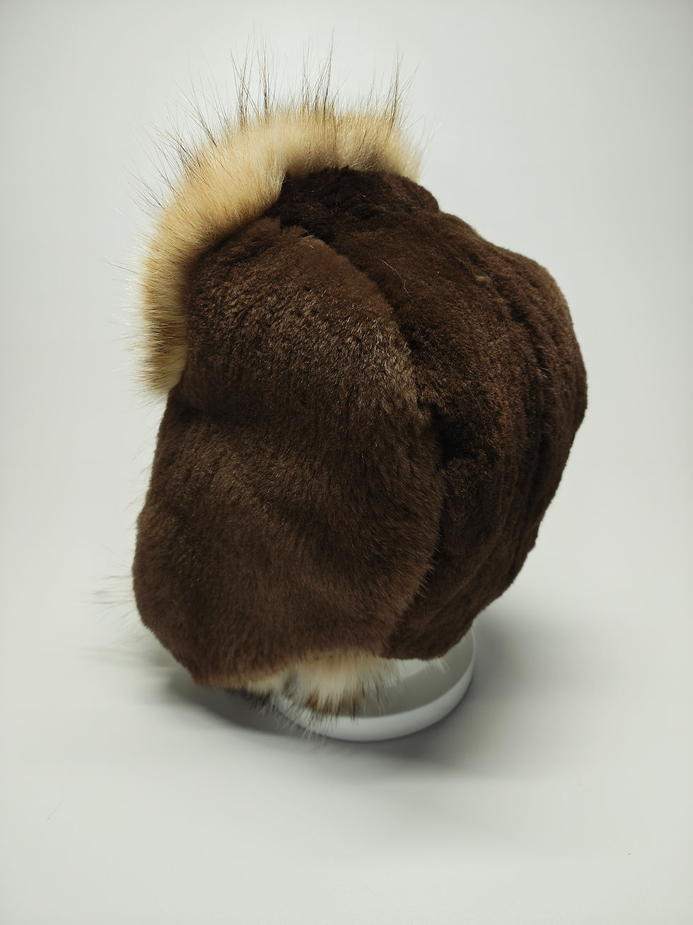 Thumbnail: Badger and Sheared Beaver Trapper Hat.  Large