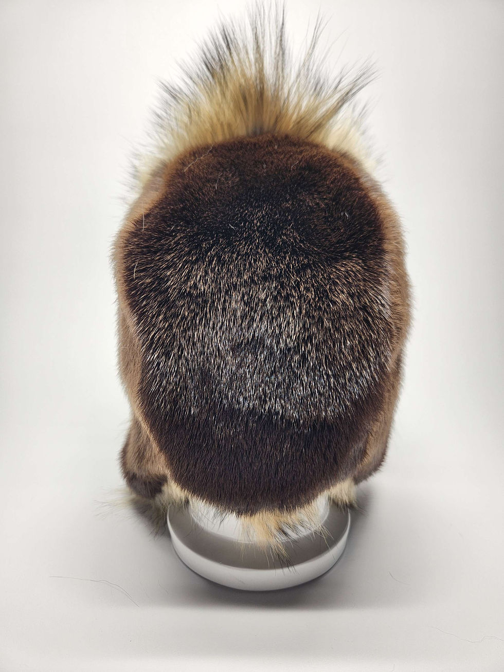 Thumbnail: River Otter and Coyote Trapper Hat.  Large 