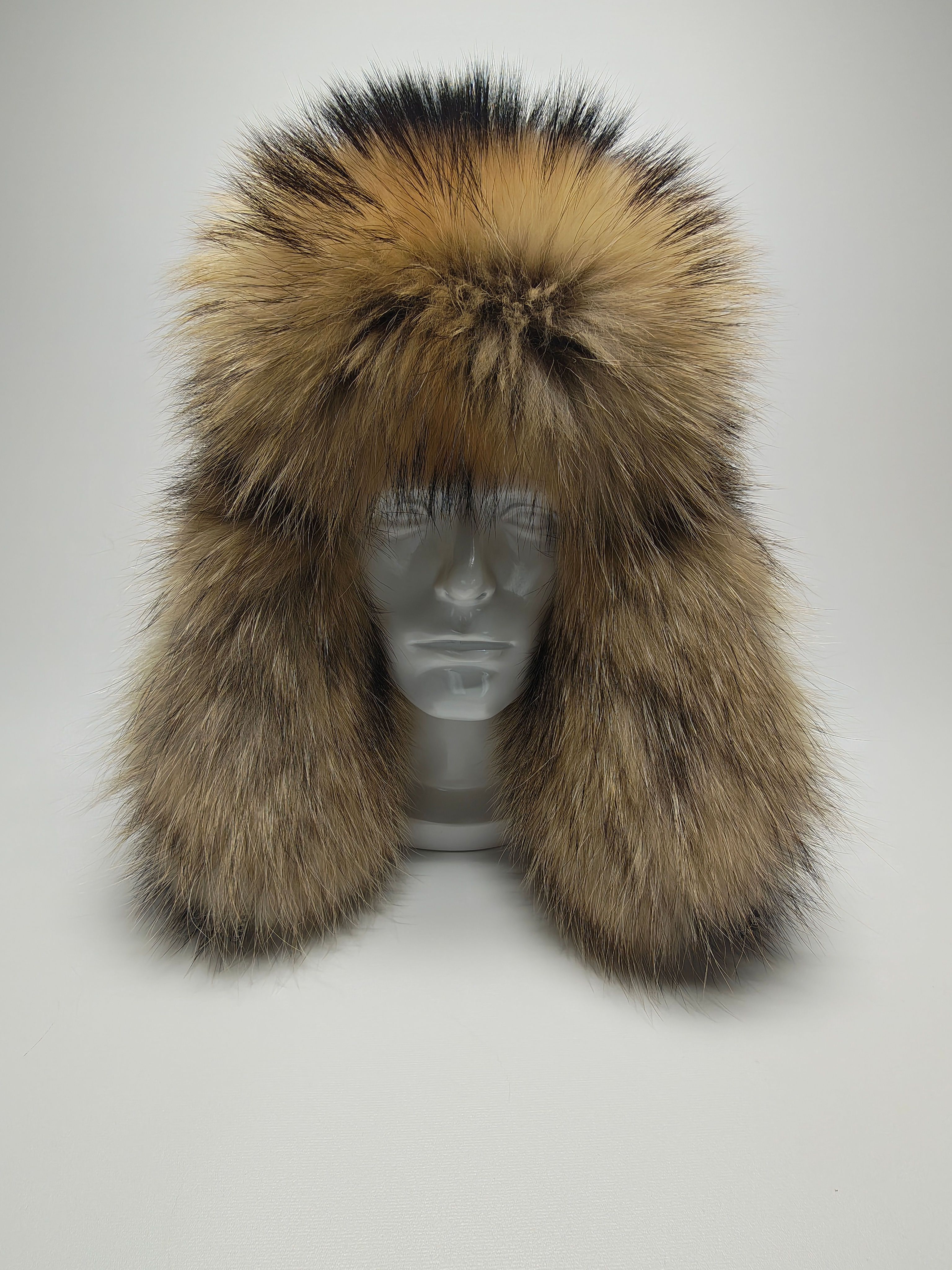 Finn Raccoon Trapper Hat. XL