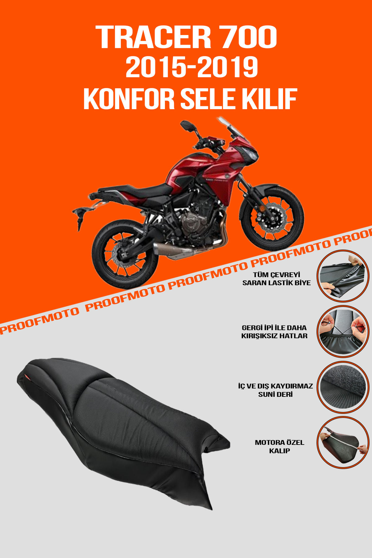 YAMAHA TRACER 700 (2015 - 2019) Konfor Sele Kılıf