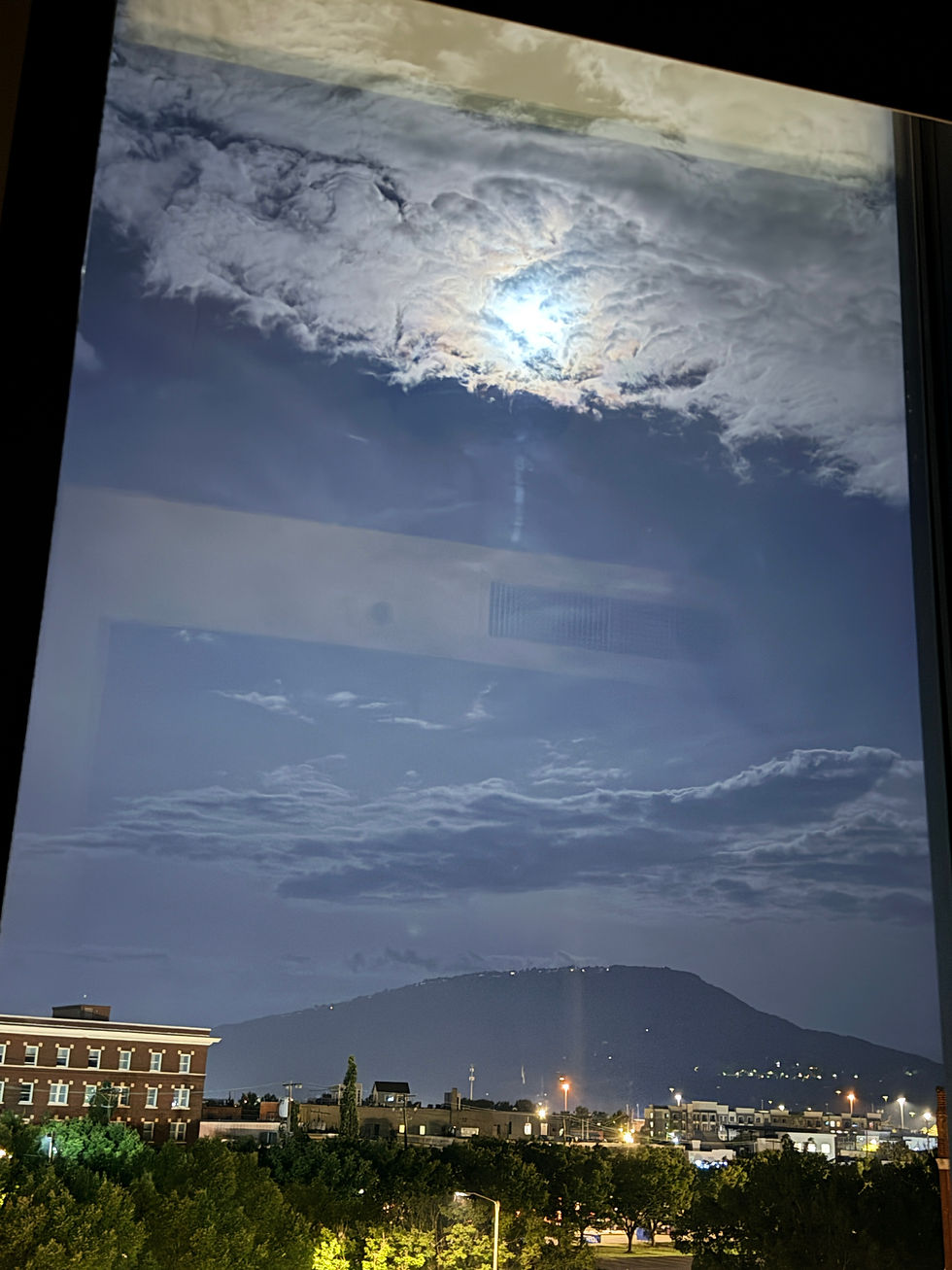 Night sky image from Moxy Hotel Downtown Chattanooga, TN