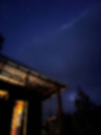 The night sky with star views from Protea Cabin's braai area