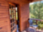 Entrance door into Protea Cabin from the deck area