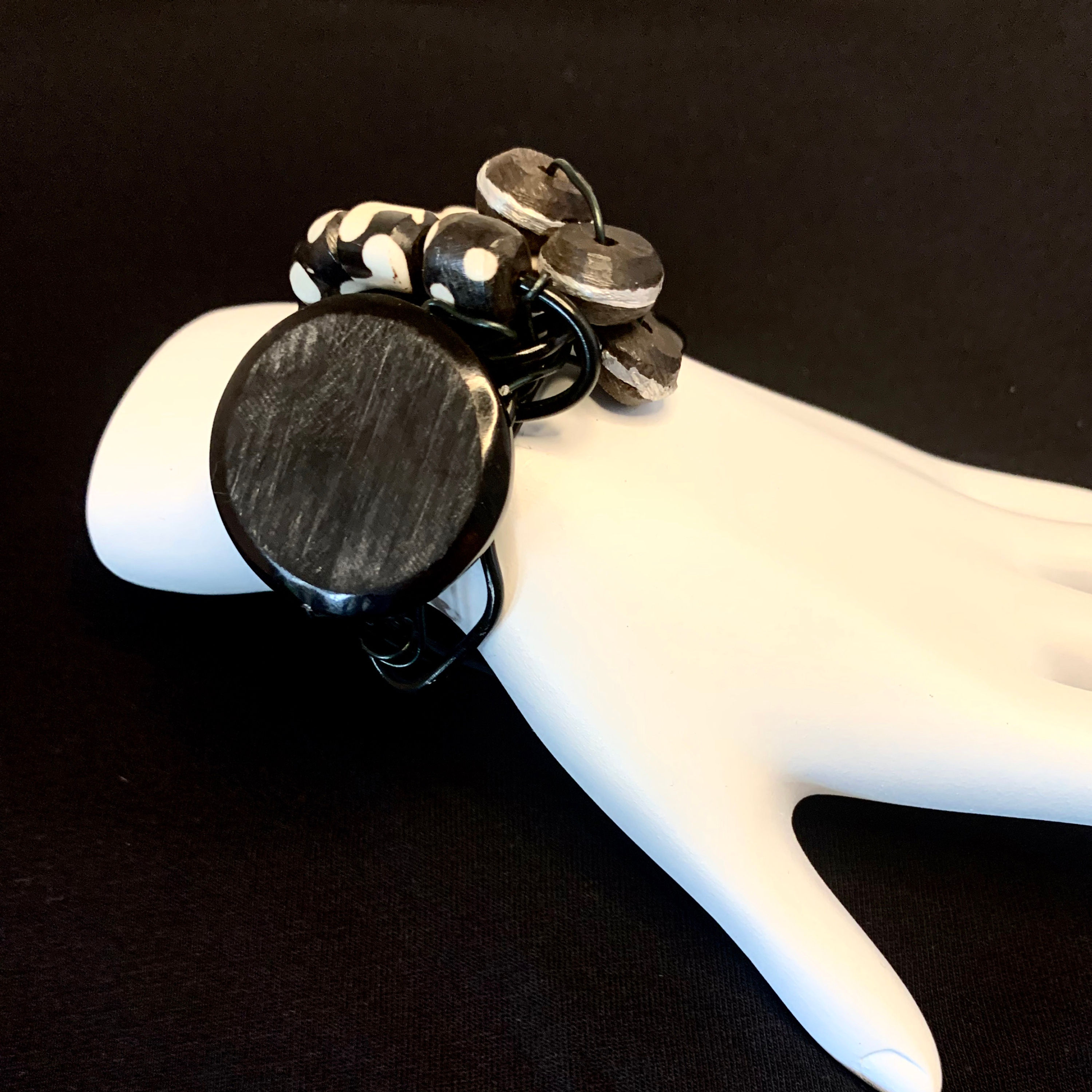 African Bead Cuff Bracelet