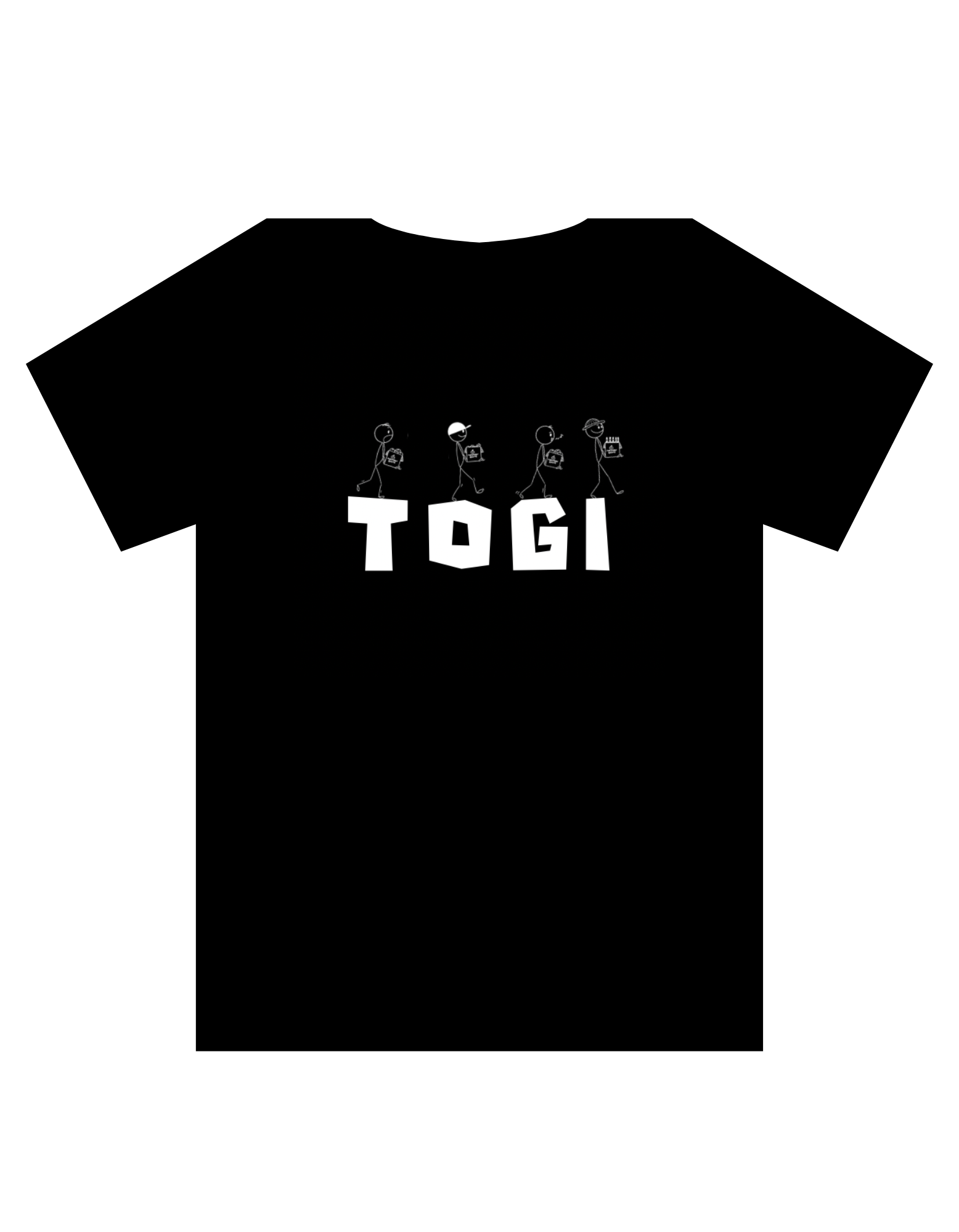 【La;kuuTシャツ】TOGI（Black）の複製