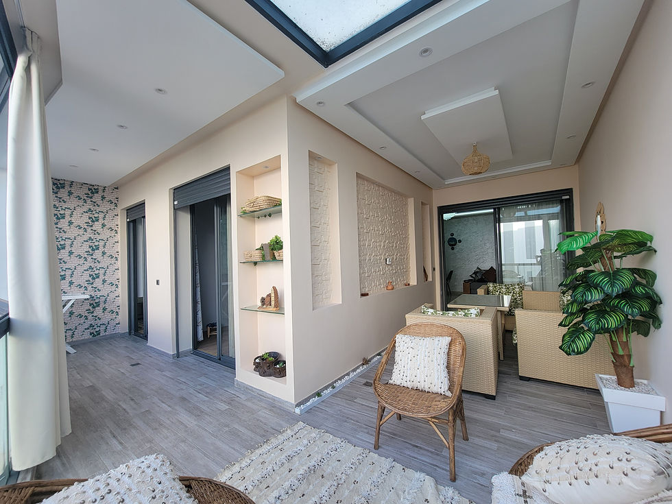 Thumbnail: Magnifique appartement meublé en front de mer à Dar Bouazza