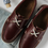 Miniaturbild: Handgefertigte Unisex Echtleder Topsider in milch, schwarz, braun, cognac