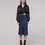 Miniaturbild: MINT Midi Satinrock in blau