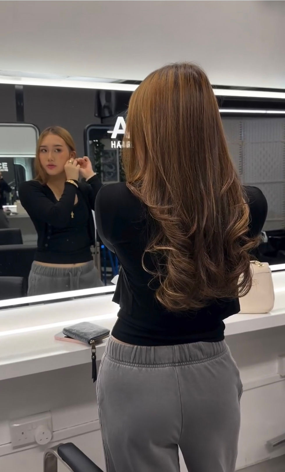 Balayage Babylights highlights at Ace Hairdressing Singapore SG