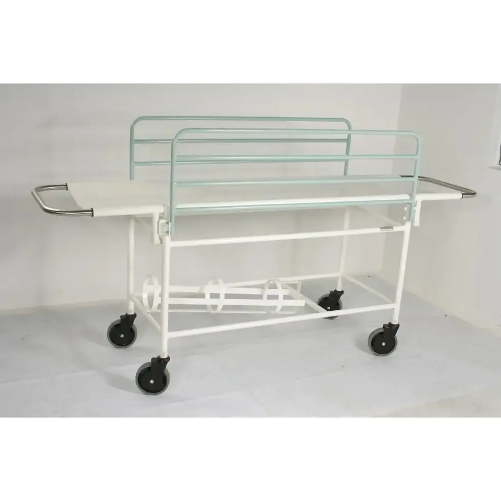 Wheel Stretcher P/C (With Oxygen Cylinder Stand, Falling Type Safety Rails)